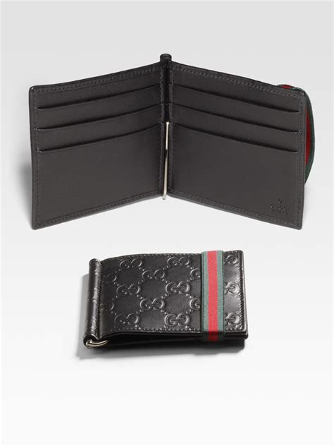 gucci men cardholder|gucci money clip wallet men's.